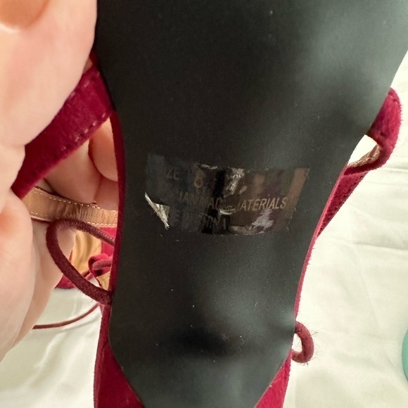 💙3/$20 Women’s maroon, high heels, gladiator style size 8 - Picture 9 of 10